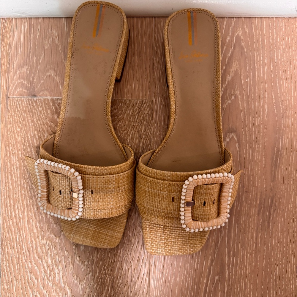 Sam Edelman Raffia Slides - Picture 5 of 6